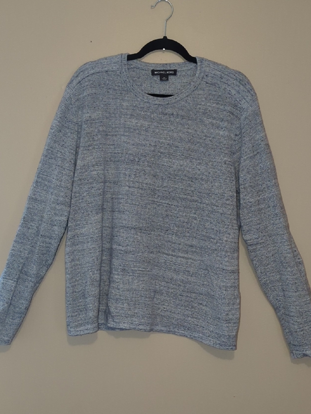Men's Michael Kors Men's Light Gray Heather Crewneck Sweater